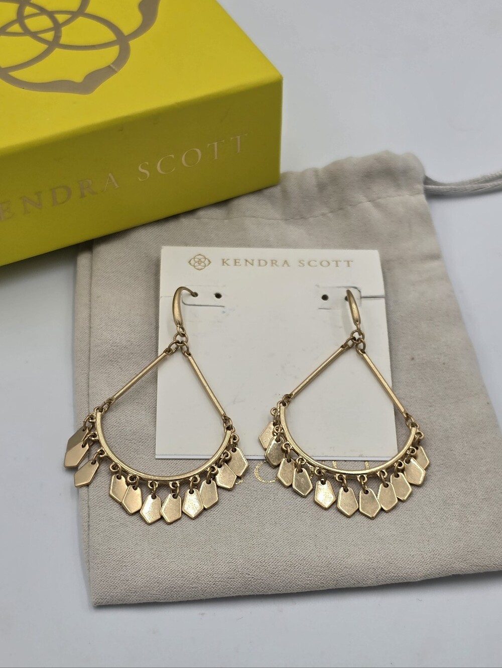 Kendra Scott Sydney Charm Drop Earrings Gold